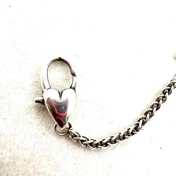 Vintage Brighton Silver Crystal Butterfly Ankle Bracelet NWOT - Picture 6 of 7